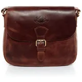 Sid & Vain YALE Schultertasche Leder Brown