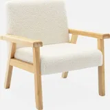 sweeek Kindersessel Skandinavisch Hevea-Holz weiß