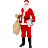 Tectake Weihnachtsmann Kostüm Herren M