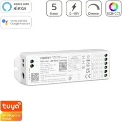 MiBoxer RGB+CCT Smart WiFi LED Controller 5 Kanal 12/48V WiFi Alexa Google Steue...