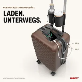 onbest Kofferset 4-tlg. braun