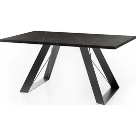 WFL GROUP Colter 140-240 x 76 x 80 cm schwarz