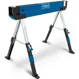 Arbeitsbock MWB600 Scheppach - max. 600kg Belastung | ausziehbare Arbeitshöhe 618 – 820 mm | Sägebock | Unterstellbock