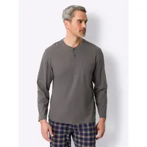 Sieh an! Schlafanzug Schlafanzug-Shirt . grau 60/62