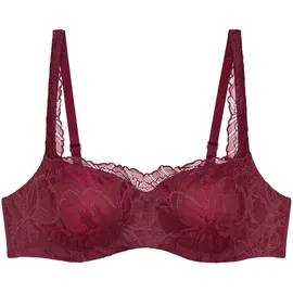 Triumph Body Make-Up Illusion Lace Balconette Weinrot D 75 Damen