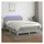 vidaXL Boxspringbett 140 x 200 cm LED Hellgrau