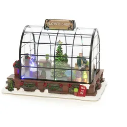 Konstsmide LED Szenerie "Blumenladen", 5 bunte Dioden, batteriebetrieben, Innen, Batterie: 3 x AA 1,5V (exkl.)