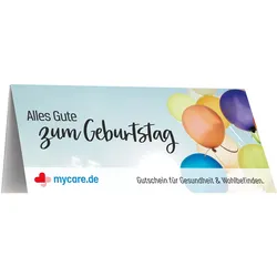 mycare.de Gutschein-Karte ZUM GEBURTSTAG