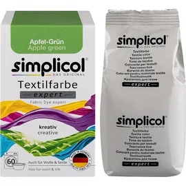 Heitmann simplicol Textilfarbe expert Apfel-Grün | Perfekt zum Batiken und für kreative DIY-Projekte | Einfache Anwendung | Farbpulver | 150 g