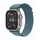 Apple Watch Ultra 3 GPS + Cellular 49 mm Titangehäuse Natur Alpine Loop Hellblau S