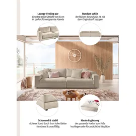 Home Affaire Big-Sofa HOME AFFAIRE "Enisa, bequeme, legere Polsterung B/T/H: 290/127/85 cm, Mega Sofa", rosa (rosé), B:290cm H:85cm T:127cm, Cord (88% Polyester / 12% Polyacryl), Sofas, Big-Sofa, Zeitloses und stylisches Loungemöbel, in Fein- und Breitcord