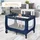 Costway 2 In 1 Reisebett & Laufstall Klappbar, 120 X 60cm Kinderbett, 2 Ebenen Babybett Mit Matratze Und Tragetasche Blau