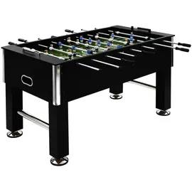 vidaXL Kickertisch Stahl 60 kg 140 x 74,5 x 87,5 cm Schwarz
