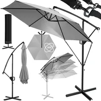 Kesser KESSER® Alu Ampelschirm Sonnenschirm + Abdeckung Ø300 cm