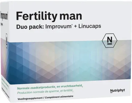Nutriphyt Fertility Man Duo Pack Improvum + Linucaps 60 Tabletten + 60 Kapseln