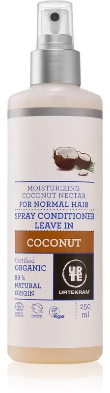 Urtekram Coconut regenerierender spülfreier Conditioner spendet Feuchtigkeit und Glanz 250 ml