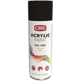 CRC Acryl Ral 9005 Acryllack Tiefschwarz matt 0,4 l