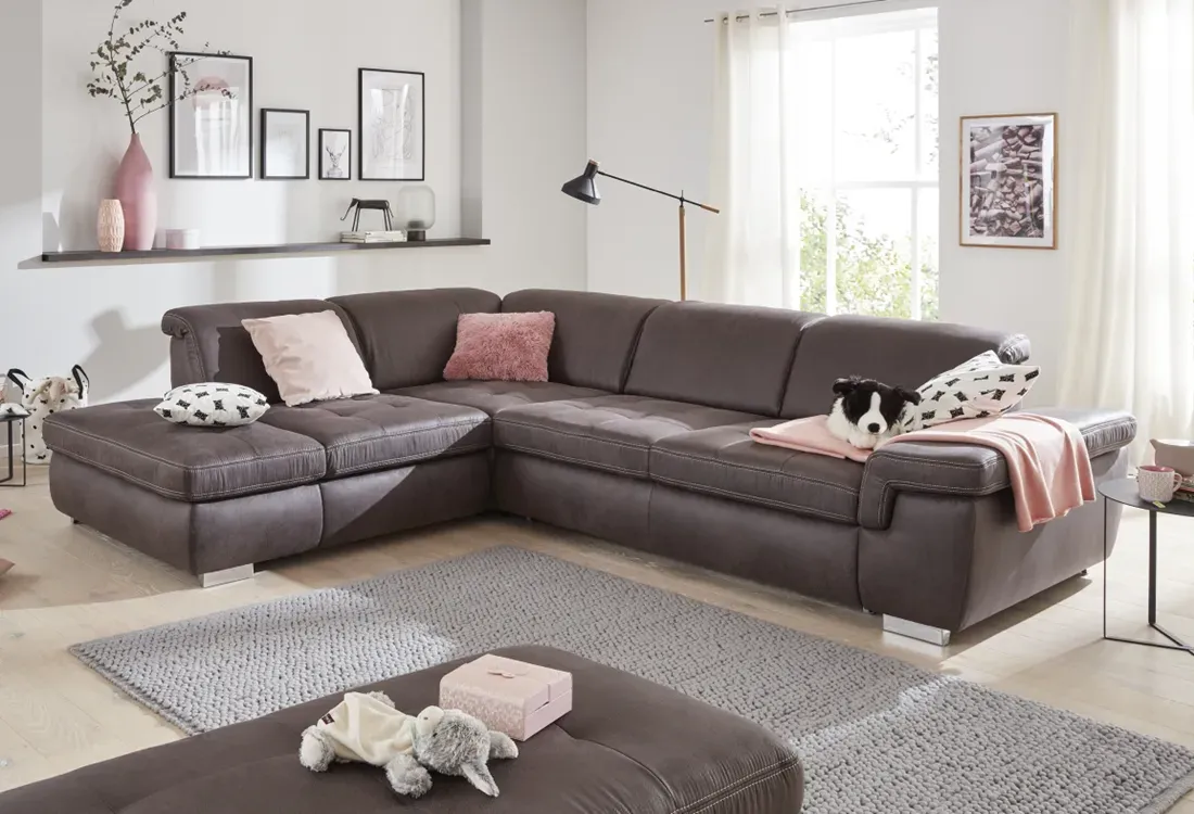 Megapol Ecksofa MP-IN17049 mit Querschläfer