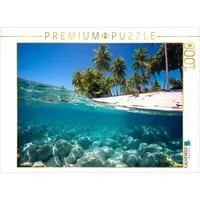 Calvendo Puzzle Einsame Insel - Unterwasser mit Palmen 1000