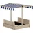 Outsunny Sandkasten mit Dach beige