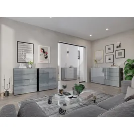 Germania Sideboard Oakland 184 x 102 x 42 cm grau/silber