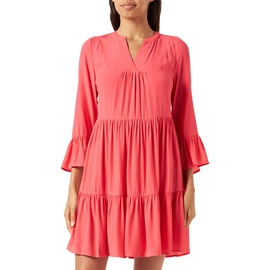 Mavi Damen Long Sleeve Dress Kleid, pink, XL