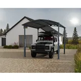 CANOPIA Carport Alpine 4,35 x 3,59 m grau inkl. Regenrinne