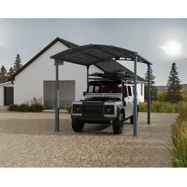CANOPIA Carport Alpine 4,35 x 3,59 m grau inkl. Regenrinne