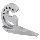 WENKO Multi-Stop, Flexibler Türstopper und Fensterstopper mit vielen Funktionen aus hochwertigem Kunststoff, für Türen, Fenster und Schubladen als Puffer und Klemmschutz, 11,8 x 7,7 x 2,5 cm, Grau