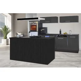 Respekta Küchenzeile Amanda 280 cm grau