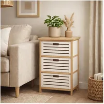 Hti-Living Kommode Melia 40 x 29 x 58 cm Weiß