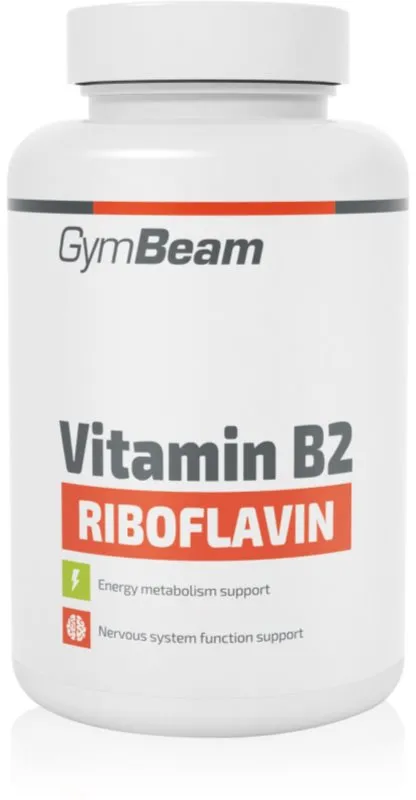 GymBeam Vitamin B2 (Riboflavin) Kapseln zur Unterstützung des Nervensystems 90 KAP