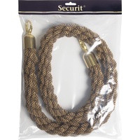 SECURIT Absperrsystem Classic-Seil, Bronze/Gold, Edelstahl, Braun