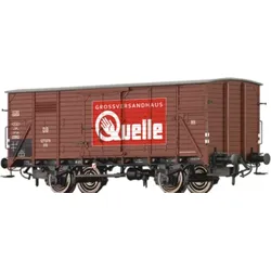 BRAWA 50762 H0 Gedeckter Güterwagen G10 „Quelle”, DB, Ep. III