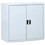 Gürkan Stahlschrank 100003 lichtgrau 80,0 x 38,0 x 75,0 cm, aufgebaut