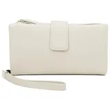 ITALYSHOP24 Geldbörse Damen Kreditkartenetui Brieftasche Portemonnaie, ausgestattet. beige 19 cm x 10 cm x 4 cm