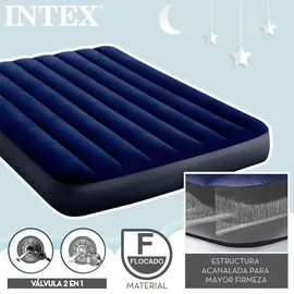 Intex DuraBeam Classic Downy Double Mattress Blau