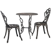 vidaXL 3-tlg. Bistro-Set Aluminiumguss