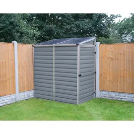 CANOPIA Gerätehaus Pent Alu grau 175 x 118 cm