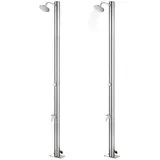 vidaXL Gartendusche 215 cm edelstahl 315940