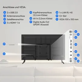 Medion MD 824102 24" 1366 x 768 LED HD Fernseher