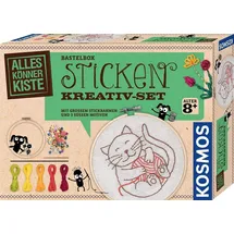 Kosmos Spiel KOSMOS 604691 - AllesKönnerKiste, Sticken Kreativ-Set, Bastelset