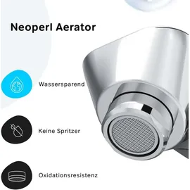 AM.PM Waschtischarmatur Hoch Chrom Wasserhahn Bad Waschbecken Armatur Einhebelmischer Badarmatur Mischbatterie für Badezimmer Aufsatzwaschbecken