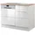 kochstation Spülenschrank KS-Wien 110 x 85 x 60 cm Weiß