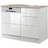 kochstation Spülenschrank KS-Wien 110 x 85 x 60 cm Weiß