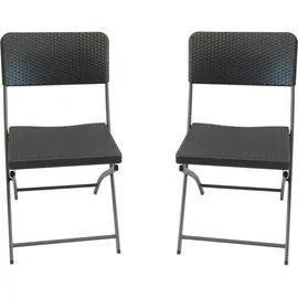 Lex Bistroset 3-tlg. anthrazit klappbar