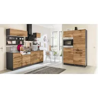 kochstation Küchenzeile KS-Tulsa 350 cm braun
