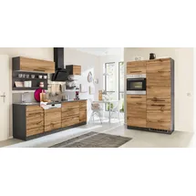 kochstation Küchenzeile KS-Tulsa 350 cm braun