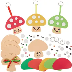 Schlüsselanhänger Fliegenpilz, 5 Stück (pro Set 5)