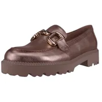 Gabor Damen Halbschuhe Loafer 45.246 Grau 62 Puder Leder 40